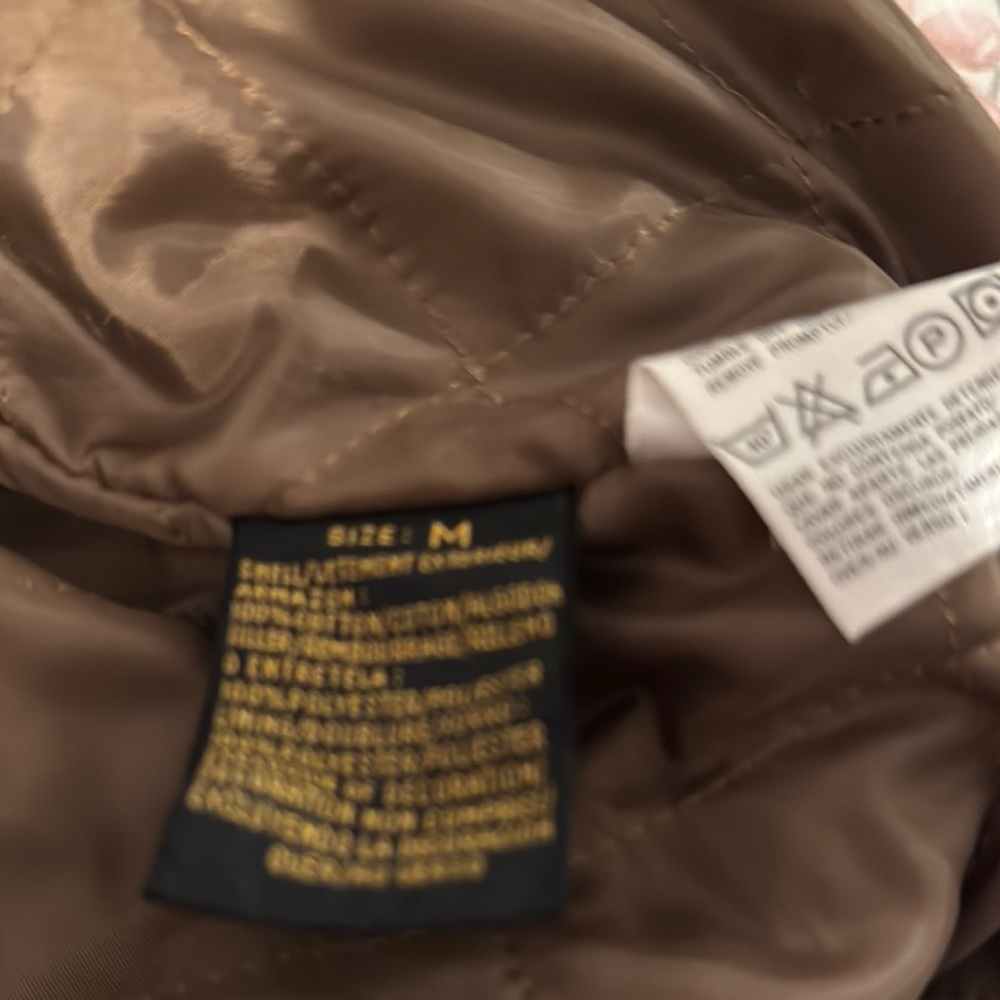 Vintage LizSport Brown Bomber Jacket with Corduroy Texture - Picture 10 of 10